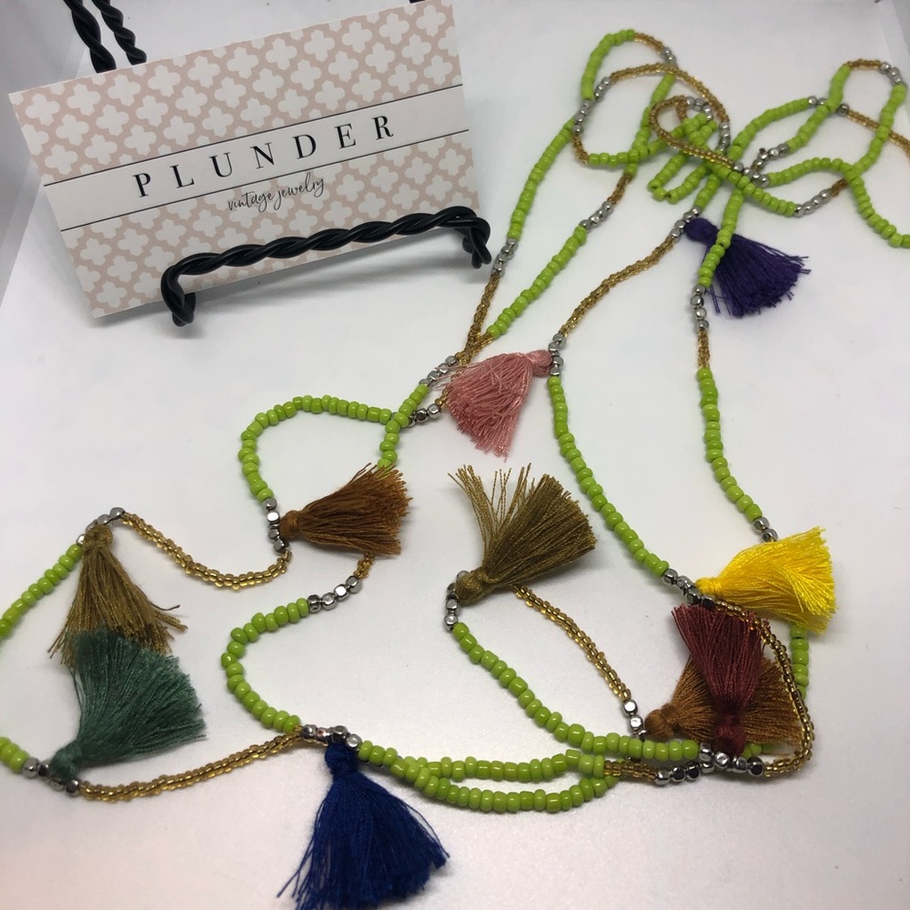 Fun summer tassel necklace
